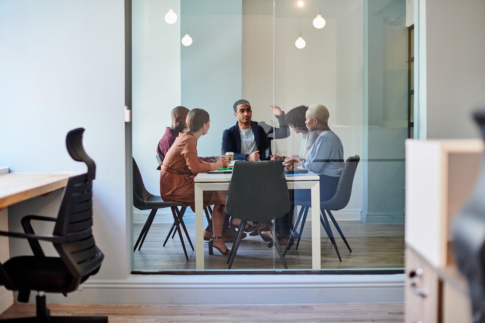 Shot of a group of businesspeople having a meeting in a boardroom